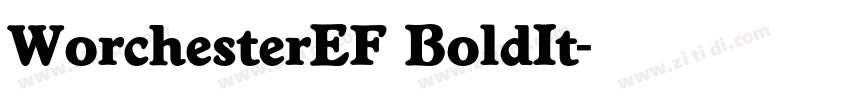 WorchesterEF BoldIt字体转换